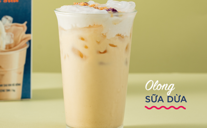 Trà sữa olong dừa 