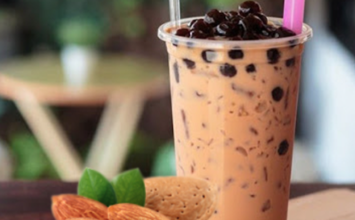 Trà sữa lài hạnh nhân